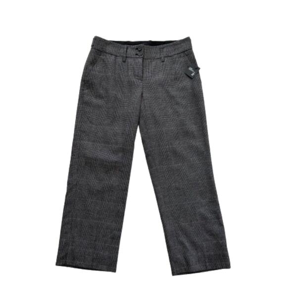 The Limited Pants Cassidy Fit Black Gray Pink Plaid Dress Work Pants Size 2 NEW - Picture 1 of 11